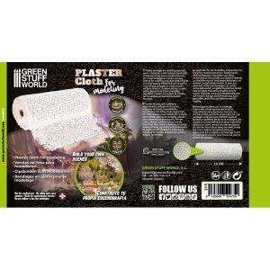 画像2: グリーンスタッフワールド[GSWD-3115]情景素材 モデリング用プラスタークロス(石膏布) (2)