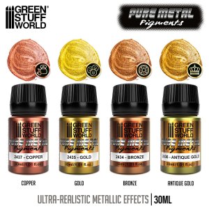 画像2: グリーンスタッフワールド[GSWD-11290]ピュアメタリックピグメントセット（30ml） (2)