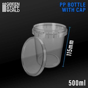画像2: グリーンスタッフワールド[GSWD-3972]500ml PP bottle with Cap (2)
