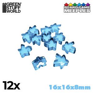 画像1: グリーンスタッフワールド[GSWD-4068］ライトブルーミープル 16×16×8mm (1)