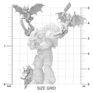 画像2: グリーンスタッフワールド[GSWD-12347]3Dプリントセット - 邪悪なケルビム1:48 (2)
