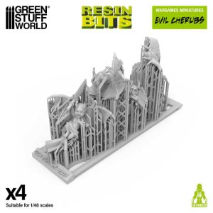 画像3: グリーンスタッフワールド[GSWD-12347]3Dプリントセット - 邪悪なケルビム1:48 (3)