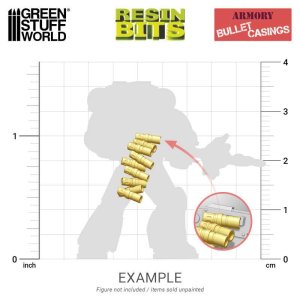 画像4: グリーンスタッフワールド[GSWD-12360]3Dプリントセット - 空薬莢 (4)
