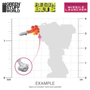 画像4: グリーンスタッフワールド[GSWD-12364]3Dプリントセット - ミサイルランチャーエフェクト 1:48 (4)