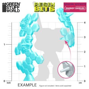 画像4: グリーンスタッフワールド[GSWD-12365]3Dプリントセット - エネルギーシールド 1:48　クリア (4)