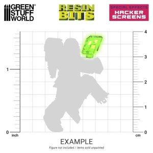 画像4: グリーンスタッフワールド[GSWD-12366]3Dプリントセット - ハッカースクリーン 1:48 (4)