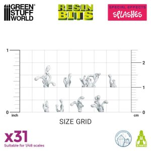 画像3: グリーンスタッフワールド[GSWD-12367]3Dプリントセット - スプラッシュエフェクト 1:48 (3)