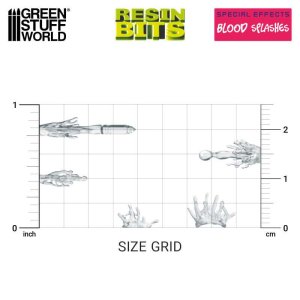 画像3: グリーンスタッフワールド[GSWD-12368]3Dプリントセット - 血飛沫エフェクト (3)