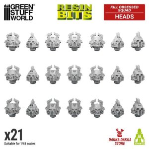 画像1: グリーンスタッフワールド[GSWD-12376]DakkaDakka - Kill Obsessed Squad - Heads 1:48 (1)