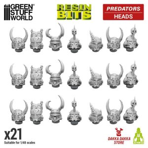 画像1: グリーンスタッフワールド[GSWD-12389]DakkaDakka - Predators - Heads 1:48 (1)