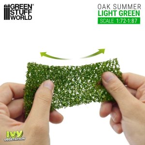 画像2: グリーンスタッフワールド[GSWD-4633]ツタの植生シート　ライトグリーンオーク(夏のオークの葉)  小 (2)