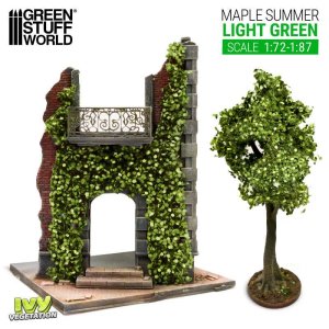 画像3: グリーンスタッフワールド[GSWD-4641]ツタの植生シート ライトグリーン(夏のカエデの葉) 小 (3)