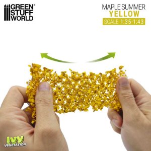 画像2: グリーンスタッフワールド[GSWD-4642]ツタの植生シート イエロー(夏のカエデの葉) 大 (2)