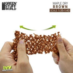 画像2: グリーンスタッフワールド[GSWD-4644]ツタの植生シートブラウン(枯れたカエデの葉) 大 (2)