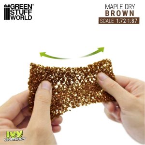 画像2: グリーンスタッフワールド[GSWD-4645]ツタの植生シートブラウン(枯れたカエデの葉) 小 (2)