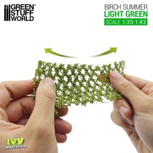 画像2: グリーンスタッフワールド[GSWD-4648]ツタの植生シート ライトグリーン(夏のカバの葉) 大 (2)