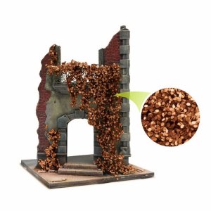 画像5: グリーンスタッフワールド[GSWD-4652]ツタの植生シート ブラウン(枯れたカバの葉) 大 (5)