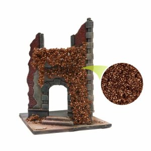 画像5: グリーンスタッフワールド[GSWD-4653]ツタの植生シート ブラウン(枯れたカバの葉) 小 (5)