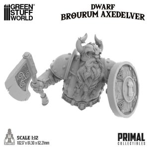 画像3: グリーンスタッフワールド[GSWD-12678]1/12 PRIMAL Collectibles - ドワーフ　ブロウラム・アックスデルバー (3)