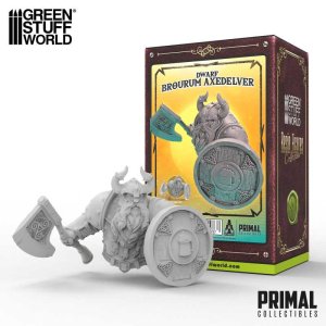 画像2: グリーンスタッフワールド[GSWD-12678]1/12 PRIMAL Collectibles - ドワーフ　ブロウラム・アックスデルバー (2)