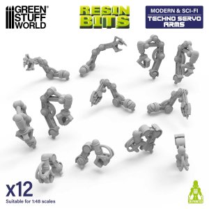 画像1: グリーンスタッフワールド[GSWD-13627］1/48　テクノメカニカルアームセット (1)