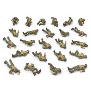 画像4: グリーンスタッフワールド[GSWD-12698］1/144　負傷兵フィギュアセット (4)