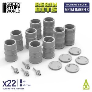 画像1: グリーンスタッフワールド[GSWD-12709］1/35　ドラム缶セット (1)