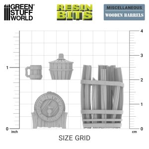 画像3: グリーンスタッフワールド[GSWD-12710］1/35　3Dレジン　ウッドバレル (3)