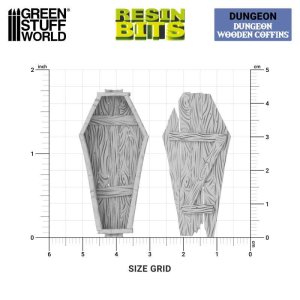 画像3: グリーンスタッフワールド[GSWD-12721]Dungeon Wooden Coffins 1:48 (3)