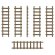 画像4: グリーンスタッフワールド[GSWD-12723]Small Wooden Ladders 1:48-1:35 (4)
