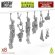 画像1: グリーンスタッフワールド[GSWD-12733]Hanging Skeletons 1:48 (1)