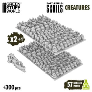 画像4: グリーンスタッフワールド[GSWD-12744]300x Battlefield Creature Skulls 1:48-1:35 (4)