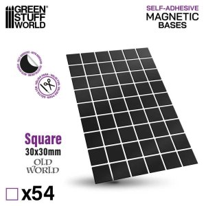 画像2: グリーンスタッフワールド[GSWD-12762]Square Magnetic Sheet SELF-ADHESIVE - 30x30mm (2)