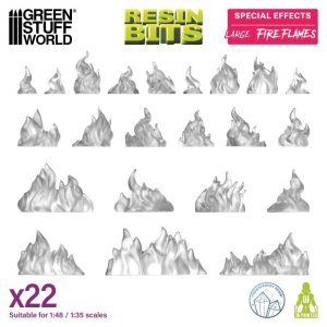 画像5: グリーンスタッフワールド[GSWD-12783]Large Fire Flames 1:48-1:35 (5)