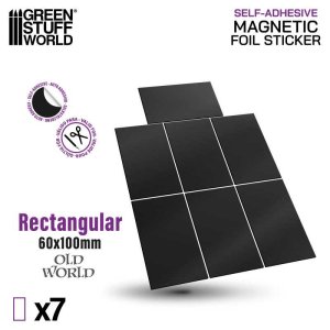 画像4: グリーンスタッフワールド[GSWD-12796]Rectangular Magnetic Sheet SELF-ADHESIVE - 60x100mm (4)