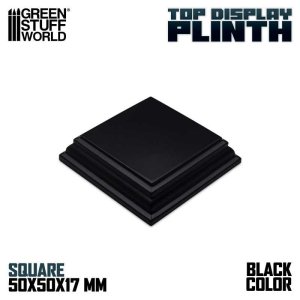 画像1: グリーンスタッフワールド[GSWD-4988]正方形デイスプレイ台座5x5 cmブラック (1)