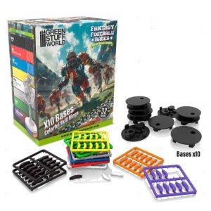 画像5: グリーンスタッフワールド[GSWD-12891]Compatible Blood Bowl Bases 40mm with Skill Rings (5)