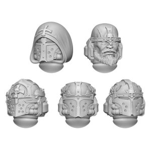 画像3: グリーンスタッフワールド[GSWD-12924]DakkaDakka　1/48　ダーククルセイダヘルメットセット（10個入り） (3)