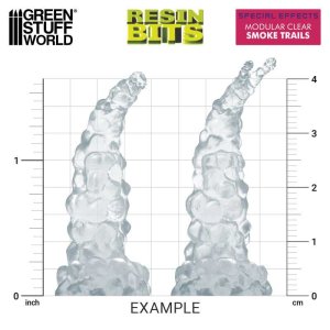 画像3: グリーンスタッフワールド[GSWD-12932]3Dプリントセット - モジュラークリアリングスモークトレイル2個入り (3)