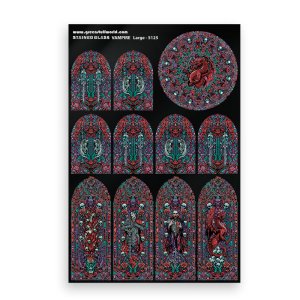 画像3: グリーンスタッフワールド[GSWD-5125]ステンドグラス　ヴァンパイア - Large (3)