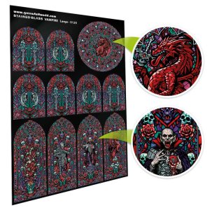 画像4: グリーンスタッフワールド[GSWD-5125]ステンドグラス　ヴァンパイア - Large (4)