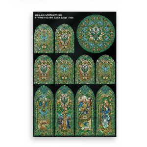 画像3: グリーンスタッフワールド[GSWD-5126]ステンドグラス　エルフ - Large (3)