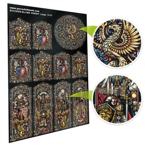 画像4: グリーンスタッフワールド[GSWD-5127]ステンドグラス　ナイト - Large (4)