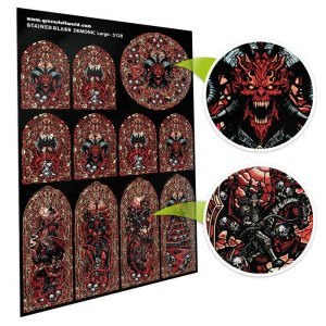 画像4: グリーンスタッフワールド[GSWD-5128]ステンドグラス　デモニック - Large (4)