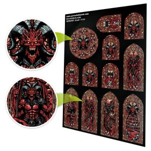 画像4: グリーンスタッフワールド[GSWD-5133]ステンドグラス　デモニック - Small (4)