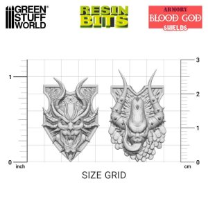 画像2: グリーンスタッフワールド[GSWD-13180]Blood God Shields 1:48 (2)