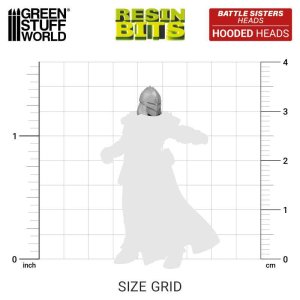 画像2: グリーンスタッフワールド[GSWD-13195]DakkaDakka　1/48　シスターズ・オブ・バトル　フード付きヘッドセット（16個入り） (2)