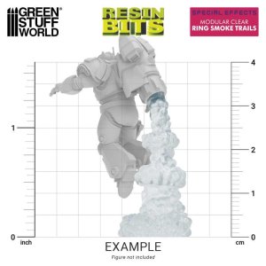 画像4: グリーンスタッフワールド[GSWD-13624]3Dプリントセット - モジュラークリアリングスモークトレイル2個入り多段煙 (4)