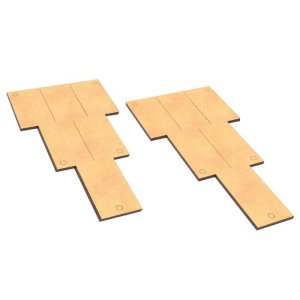 画像3: グリーンスタッフワールド[GSWD-13237]MDF ムーブメント トレイ オールド ワールド スリムフィット 180x90mm 1x2x3 (3)