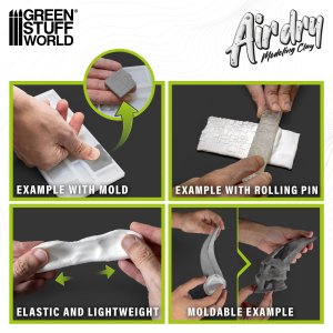 画像3: グリーンスタッフワールド[GSWD-5394]エアドライフォームクレイ 250g ホワイト (3)